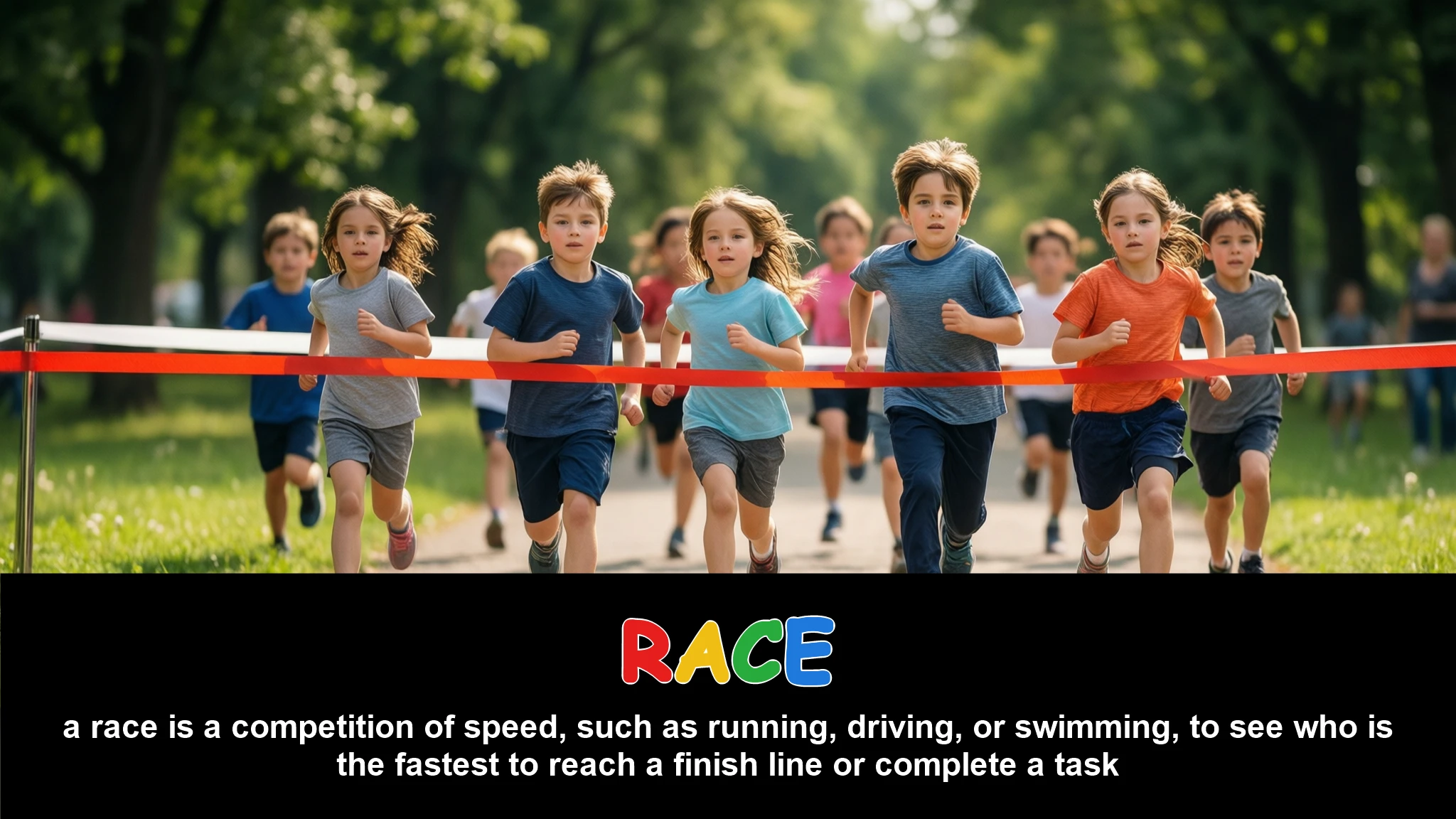 English Illustration for race